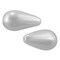 Preciosa Crystal Nacre Pearshape Pearl 15x8mm White (Package of 10)